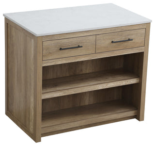Home Living 42" Kitchen Island, Natural Oak