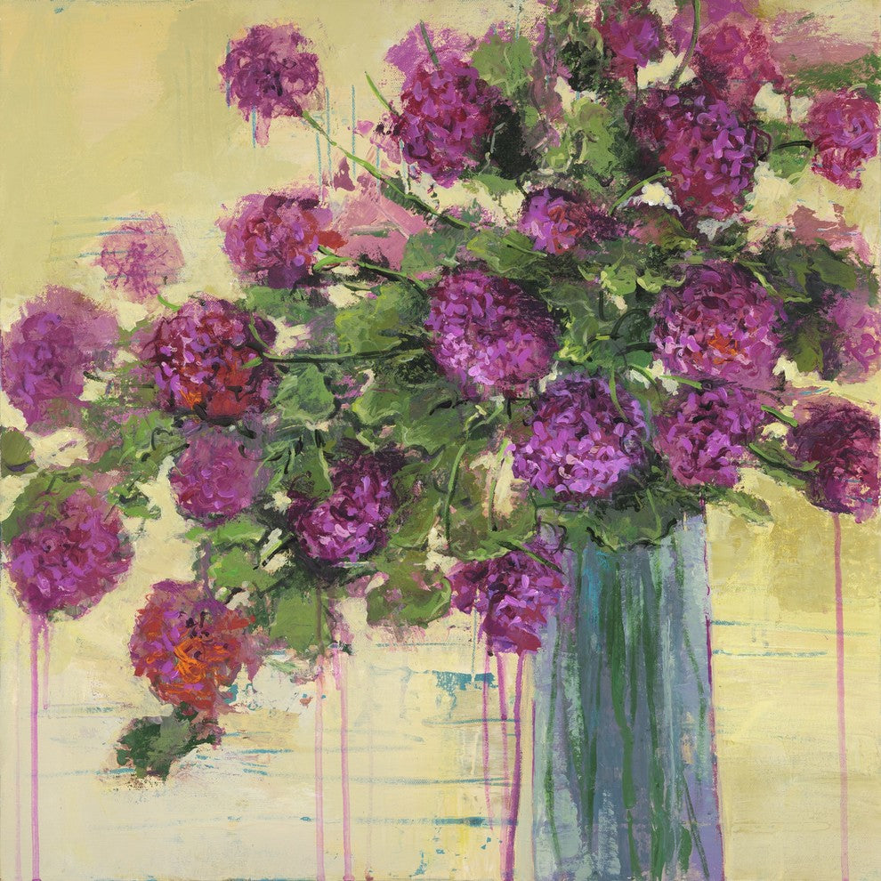 "Flower Remedy II" by Julie Joy Painting Print Wrapped Canvas, 48x48