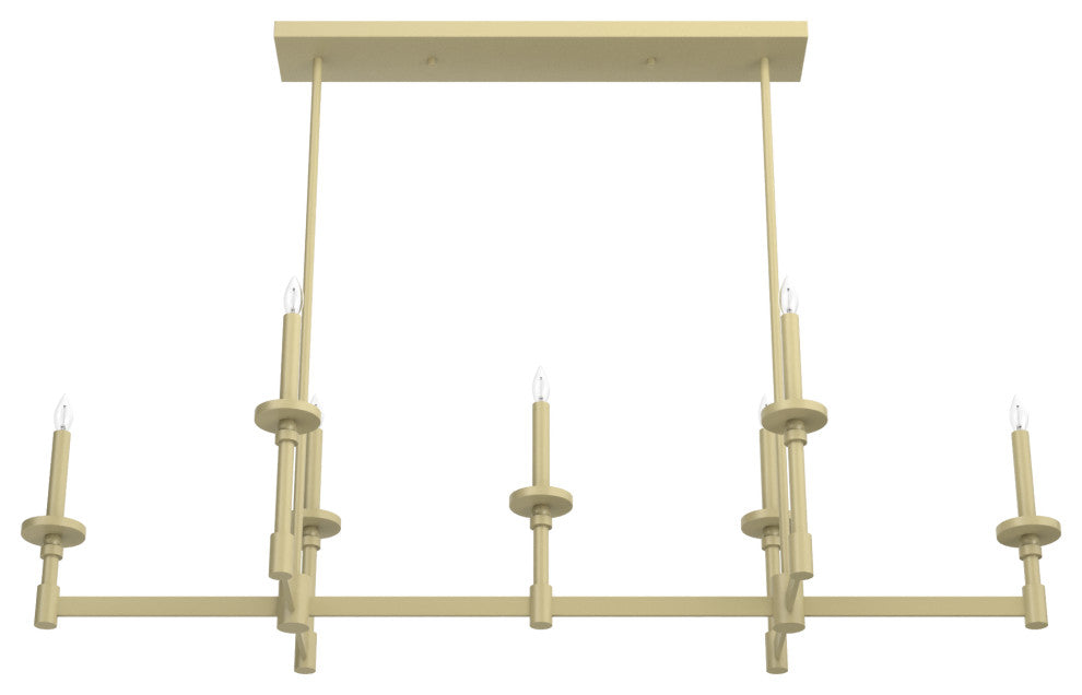 Hunter Briargrove Modern Brass 7-Light Chandelier Ceiling Light Fixture