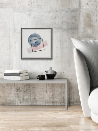 "Undecided Shapes" Framed Painting Print, 32"x32"