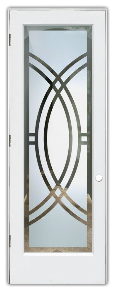 Interior Prehung Door or Interior Slab Door - Demi Circle - Primed - 24" x...