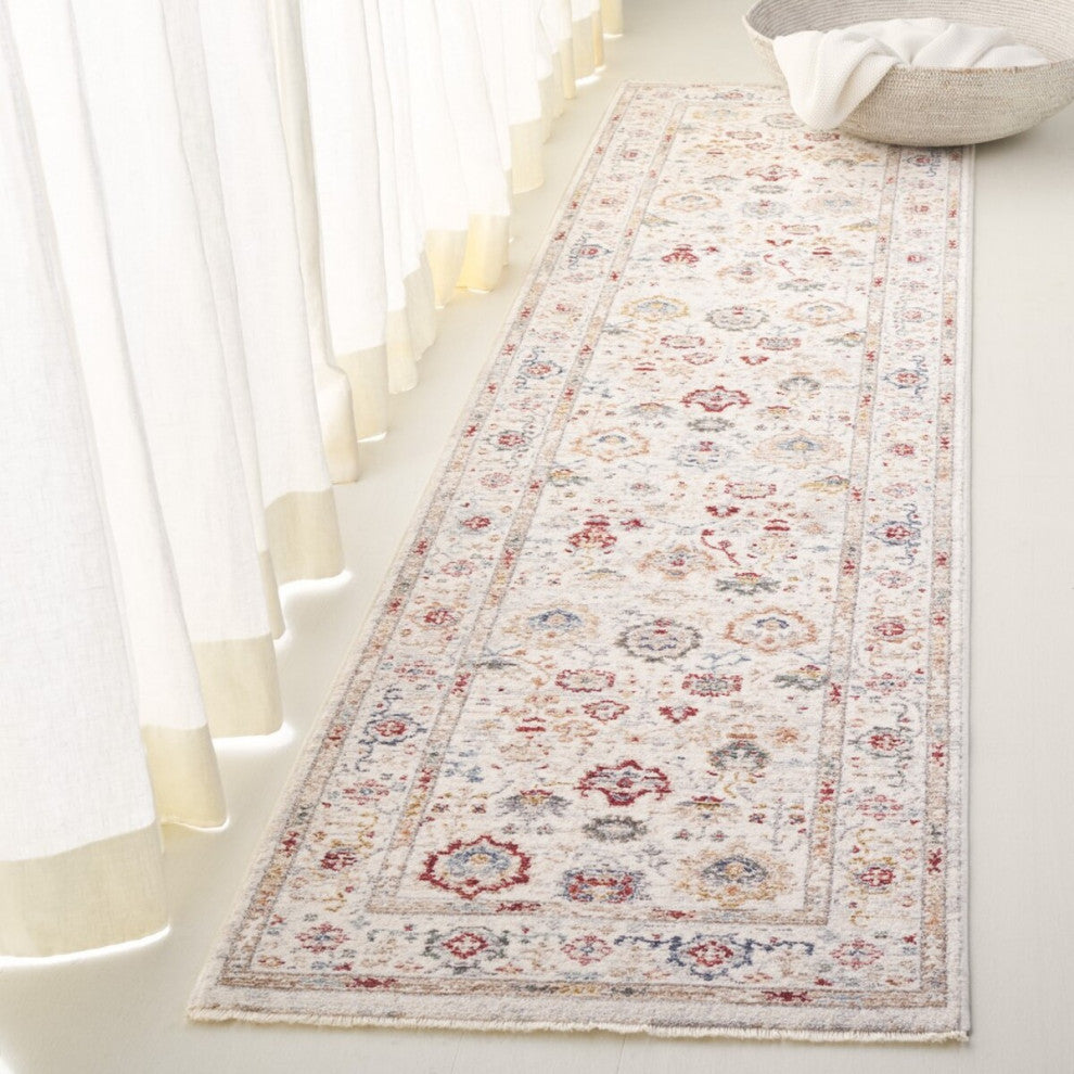 Safavieh Lauren Ralph Lauren Collection LRL1400 Rug, Ivory/Blue/Rust, 2'x8'