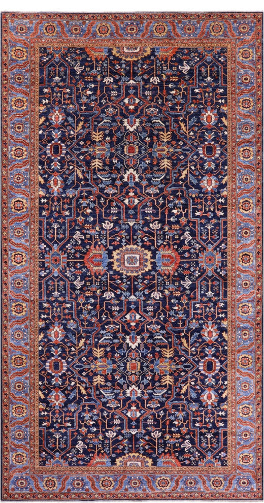 8' 11" X 17' 6" Hand Knotted Persian Fine Serapi Rug - Q12872