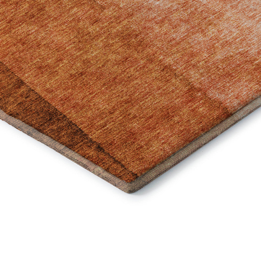 Premium Machine Washable Mayfield AMF625 Paprika 3' x 5' Rug