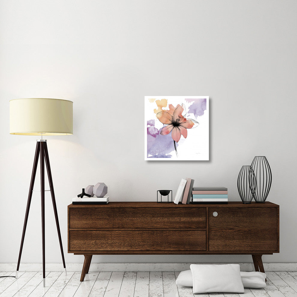 "Watercolor Graphite Flower II" Digital Paper Print by Avery Tillmon, 26"x26"