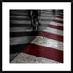 "Dirty Red" Framed Digital Print by Gilbert Claes, 30x30"