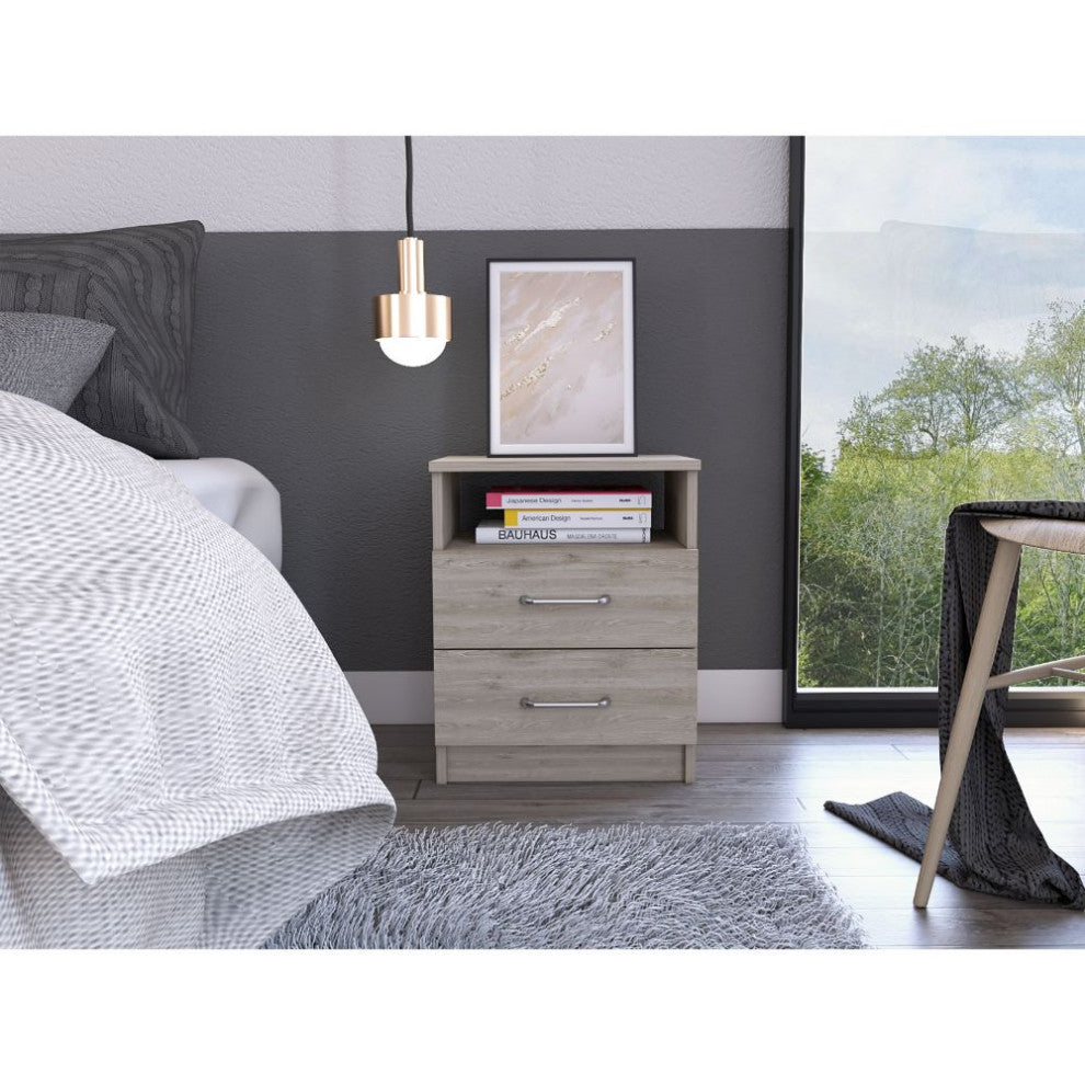 Oklahoma Night Stand, Light Gray