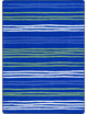 All Lined Up 5'4" X 7'8" Area Rug, Color Seaglass