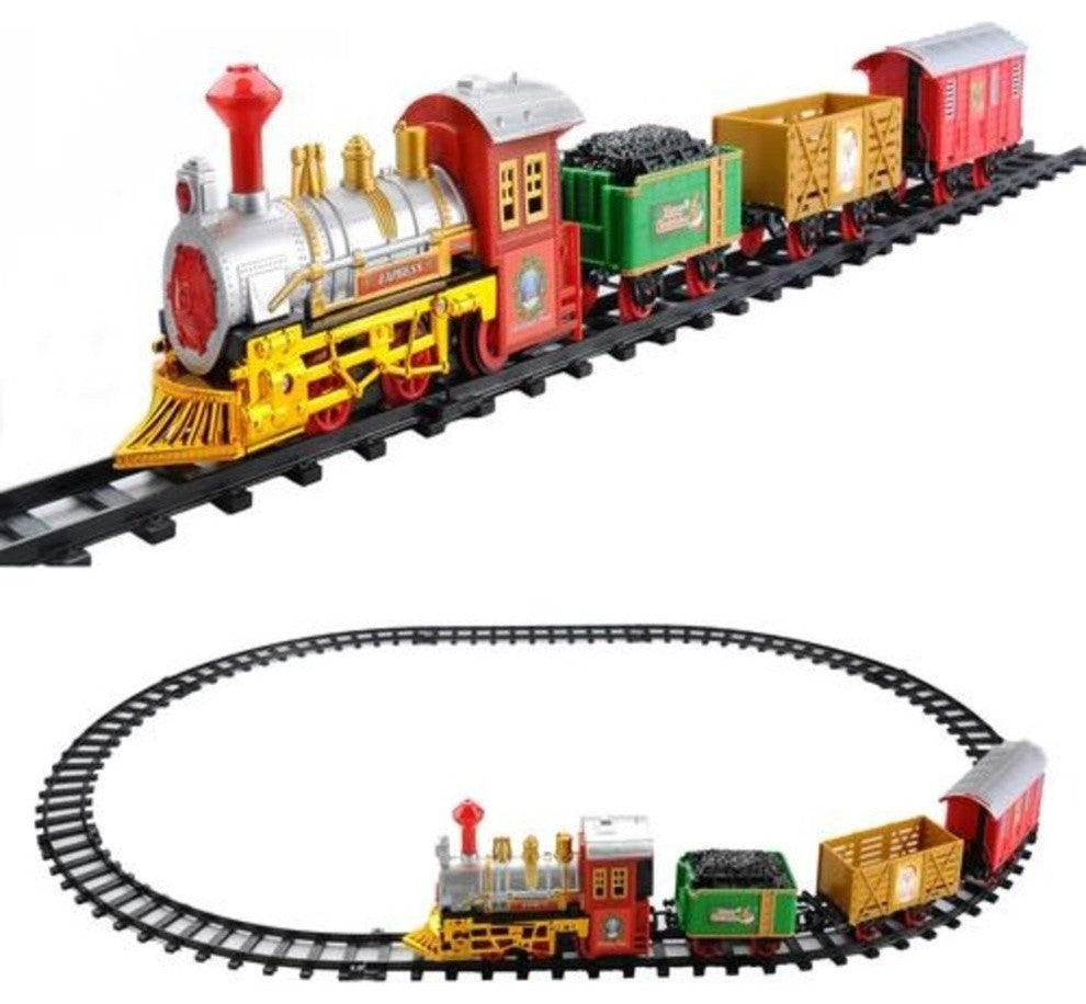 12-Battery Operated Animated Christmas Train Set With Sound