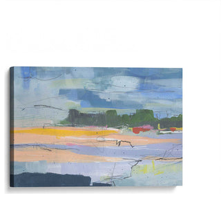 "Twilight's First Glow" - Abstract Dusk Canvas Art