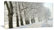 Winter Rural Road at Sunrise, Large Forest Canvas Art Print, 32"x16"