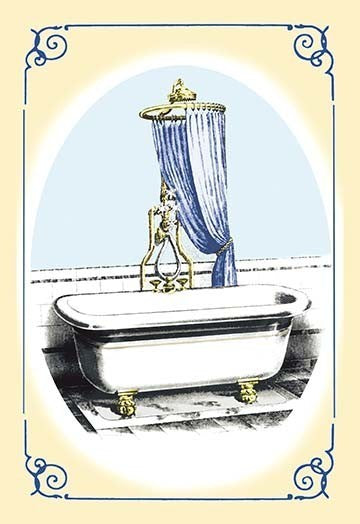 A Claw-Footed Tub- Fine Art Giclee Print 24" x 36"