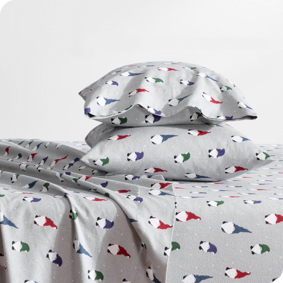 Bare Home Cotton Flannel Sheet Set, Tomte, Full