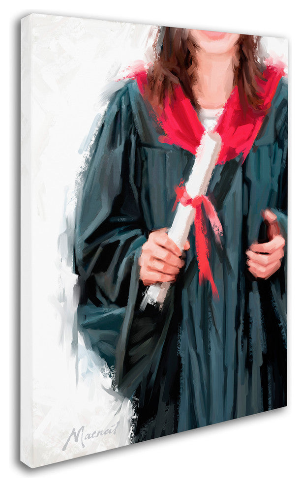 The Macneil Studio 'Graduation Female' Canvas Art, 47"x35"
