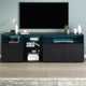 Universal Entertainment Center black modern TV stand