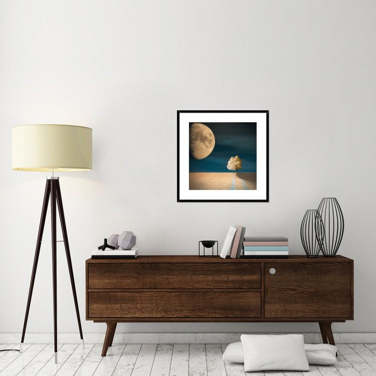 "Gmo" Framed Digital Print by Piotr (Bax) Krol, 30x30"