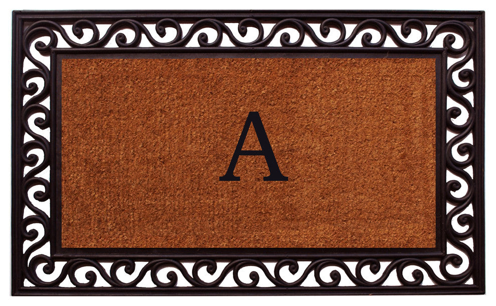 Rembrandt Monogram Doormat 18"x30", Letter A