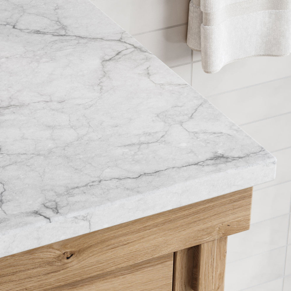 Bosque Bath Vanity, Driftwood, 42", Single Sink, Undermount, Freestanding