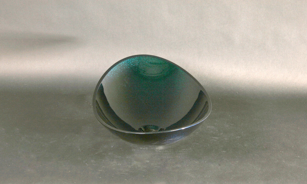 Pert Infinity Starlight Vessel Sink, Blue and Green, Blue and Green Starlight