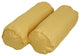 20"X8" Double-Corded Polyester Bolster Pillows With Inserts, Set of 2, Lemon