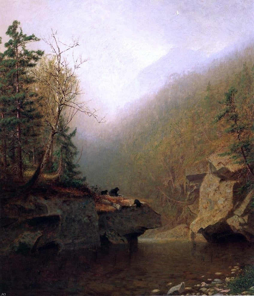 Alexander Helwig Wyant Three Bears - 20" x 25" Premium Canvas Print
