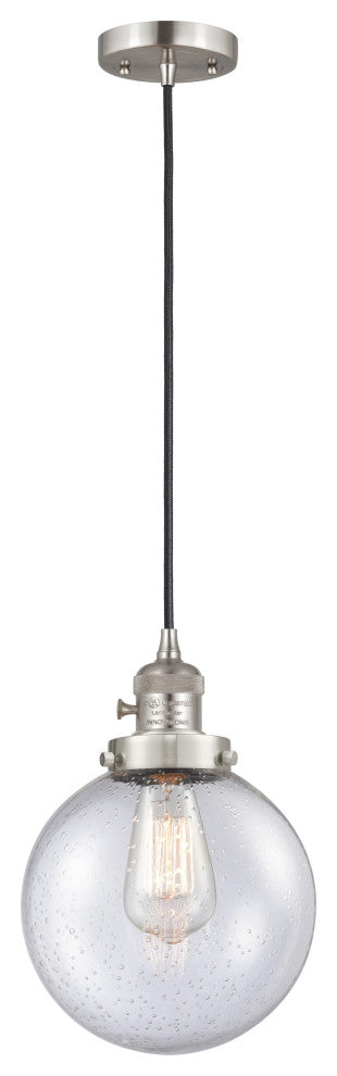 INNOVATIONS 201CSW-SN-G204-8-LED 1-Light Mini Pendant Brushed Satin Nickel