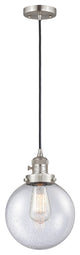 INNOVATIONS 201CSW-SN-G204-8-LED 1-Light Mini Pendant Brushed Satin Nickel