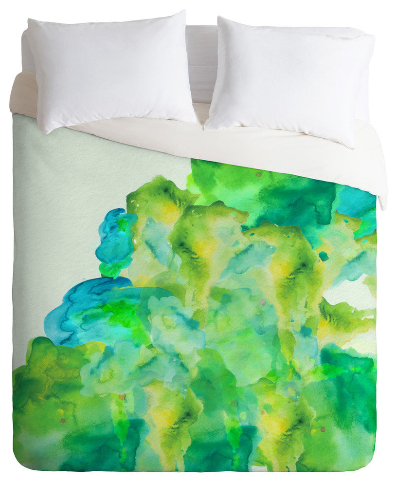 Deny Designs Viviana Gonzalez Watercolor Love 3 Duvet Cover - Lightweight