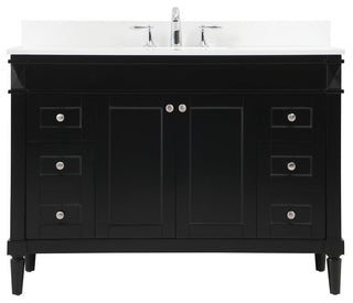 Home Living 21" Transitional Black-Light Bathroom Vanity