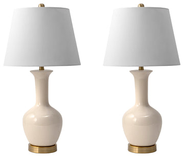 Nuloom Lora 27" Ceramic Table Lamp, Set of 2