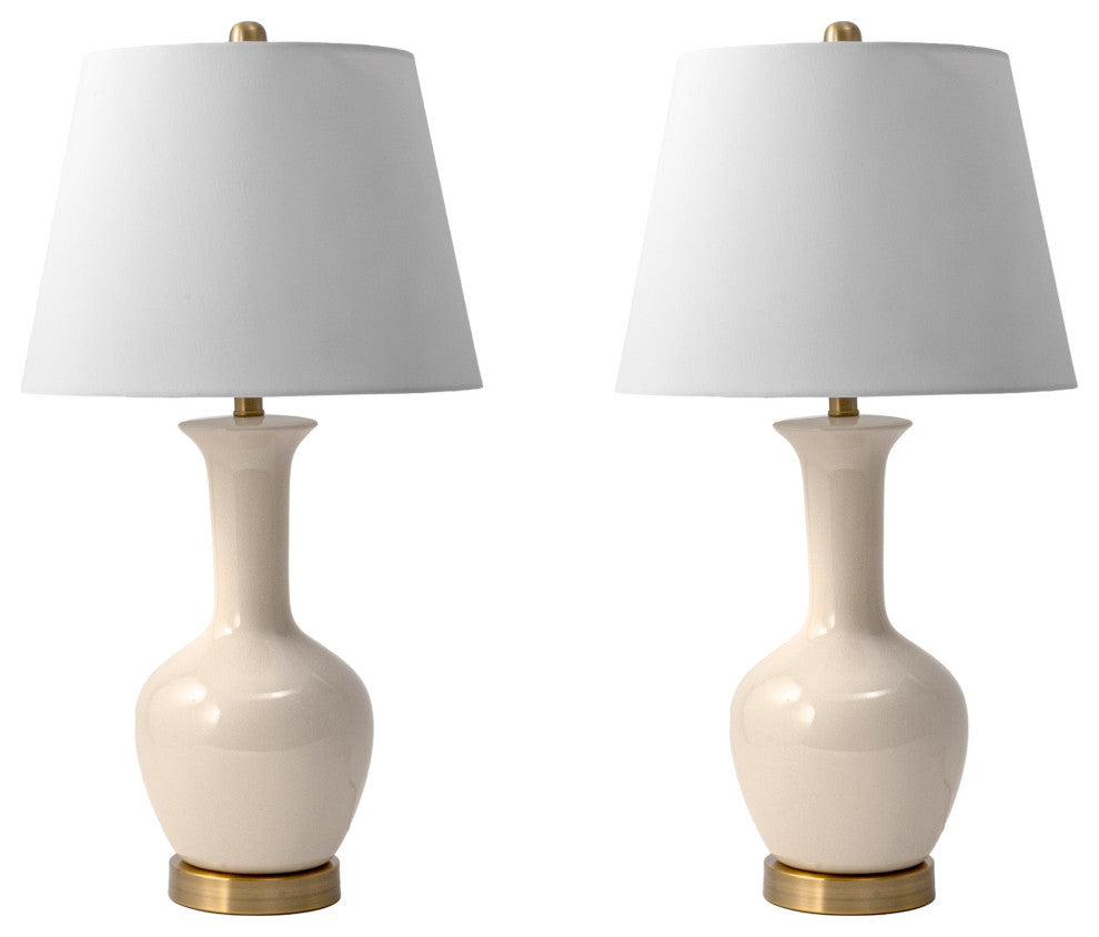 Nuloom Lora 27" Ceramic Table Lamp, Set of 2