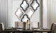 Geneva 23"x34" Silver Wood Frame Mirror, Black