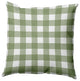 Gingham Plaid Accent Pillow, Scallion, 26"x26"