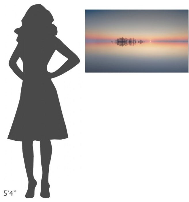 "Dawn At Lake Mattamuskeet" Stretched Canvas Giclee by Liyun Yu, 36x22"