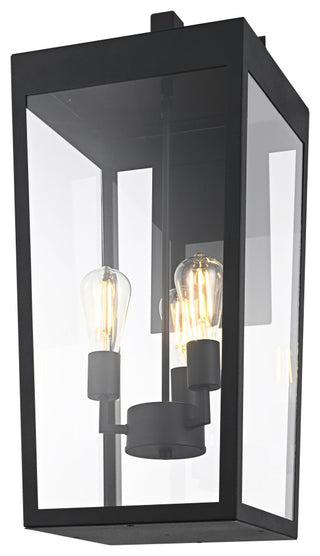 Home Living 12" Outdoor Wall Sconce, Black