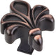 Jeffrey Alexander 925DBAC Evangeline Cabinet Knob, Brushed Oil Rubbed Bronze