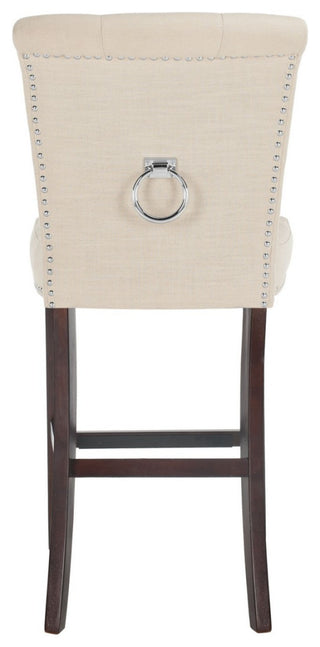 Safavieh Taylor Bar Stool, Beige/Espresso