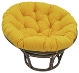 44" Solid Twill Papasan Cushion, Fits 42" Papasan Frame, Yellow