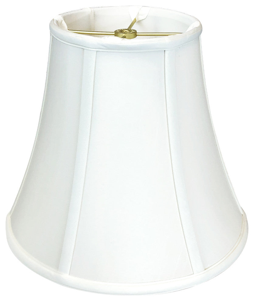 Royal Designs True Bell Basic Lamp Shade, V Notch Fitter, White, 7x14x11.5, Sing