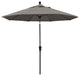 9' Bronze Auto-Tilt Crank Aluminum Umbrella, Pacifica, Taupe