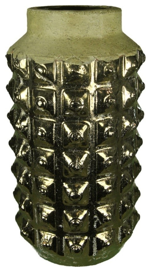 Ceramic Vase, Gold