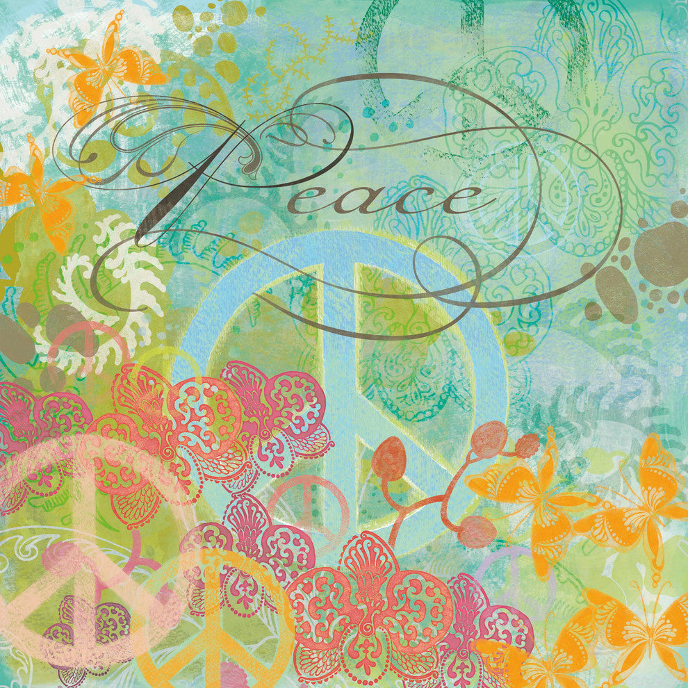 "A Peace Gard Copy" Painting Print on Wrapped Canvas