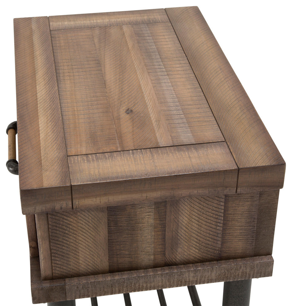 Crossings 1-Drawer Side Table - Reclaimed Barn