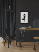 "White Coat" Framed Painting Print, 12"x18"