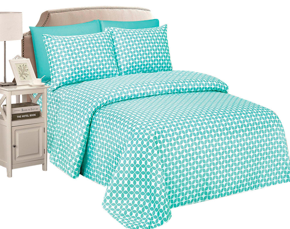 Beverly Hills 1800 Series, Printed Sheet Set, Hobrt, Queen
