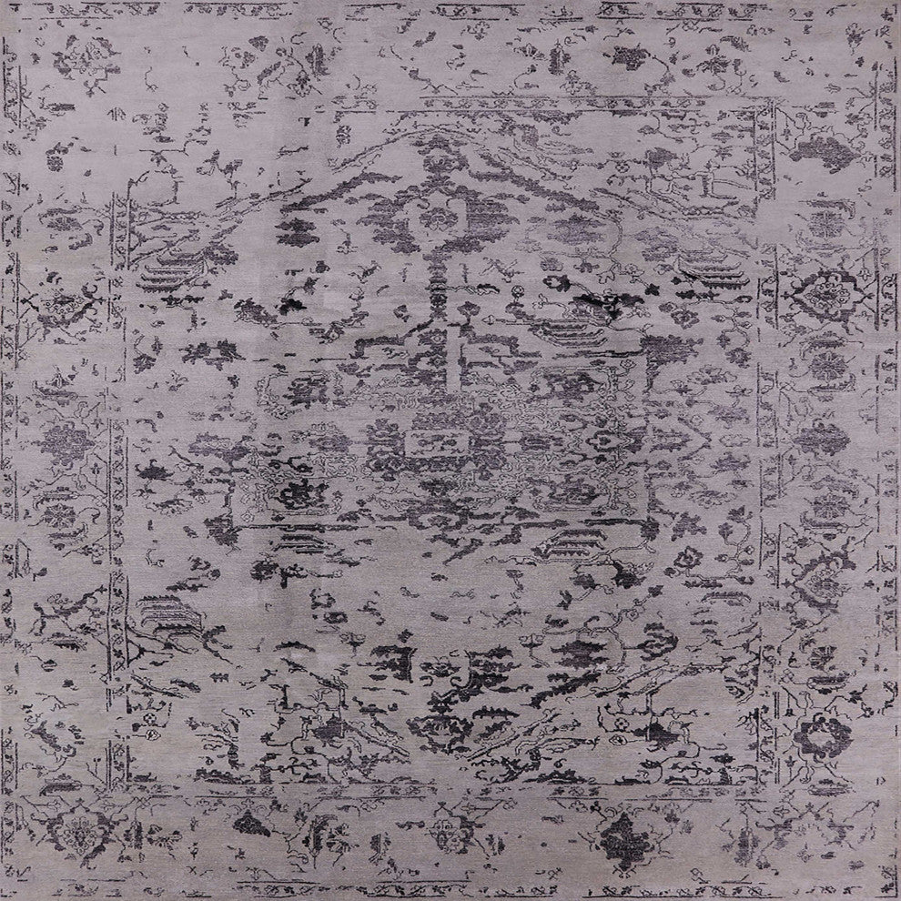 Ahgly Company Indoor Square Mid-Century Modern Area Rugs, 5' Square