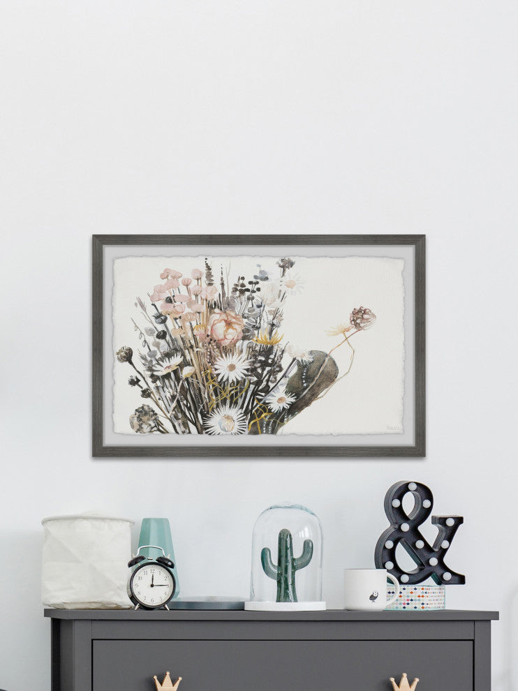 "Flowering Plants" Framed Painting Print