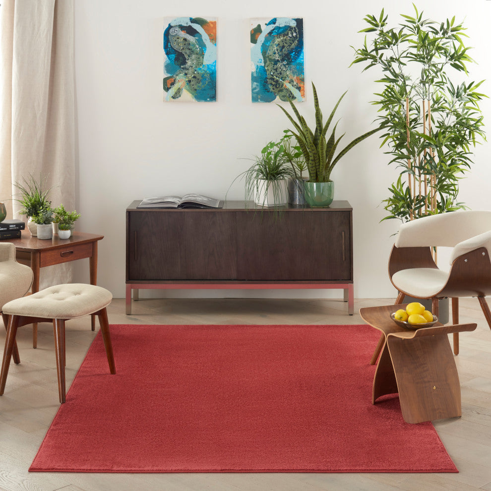 Nourison Essentials 4' x 6' Brick Red Outdoor Area Rug