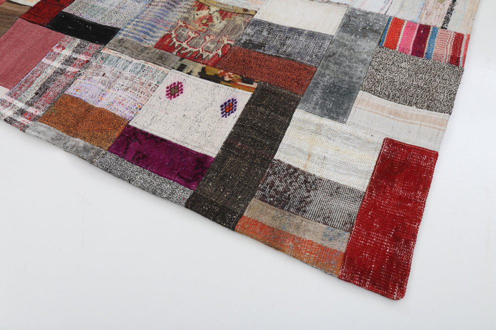 Rug N Carpet - Handmade Anatolian 5' 7'' x 7' 10'' Vintage Patchwork Kilim Rug