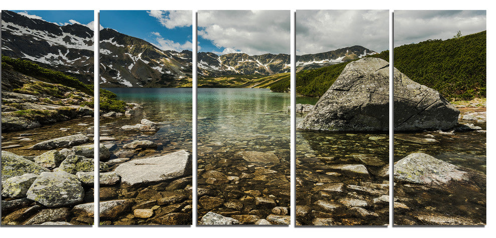 "Pond in Five Lakes Valley" Canvas Print, 5 Panels